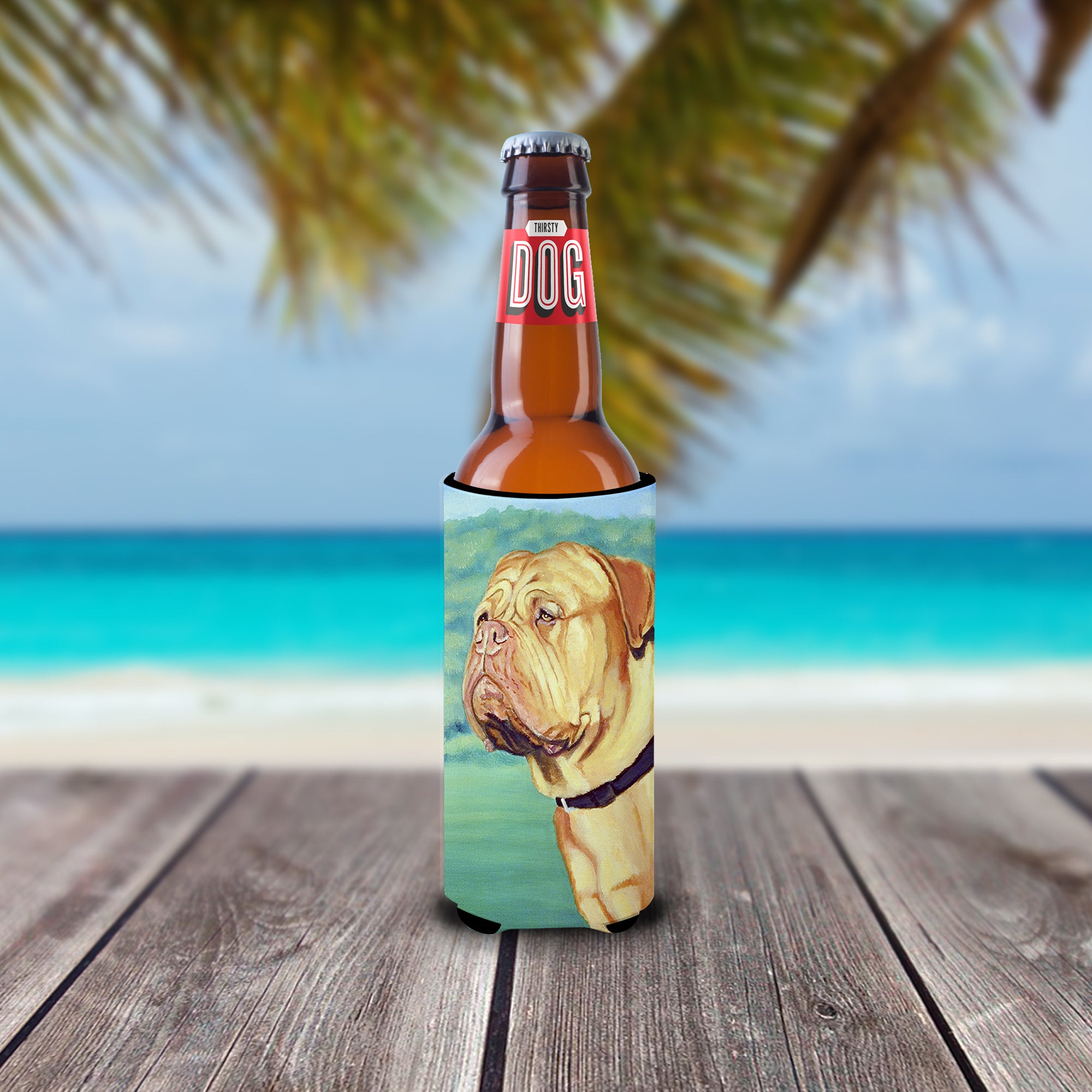 Dogue de Bordeaux Ultra Beverage Insulators for slim cans 7024MUK.