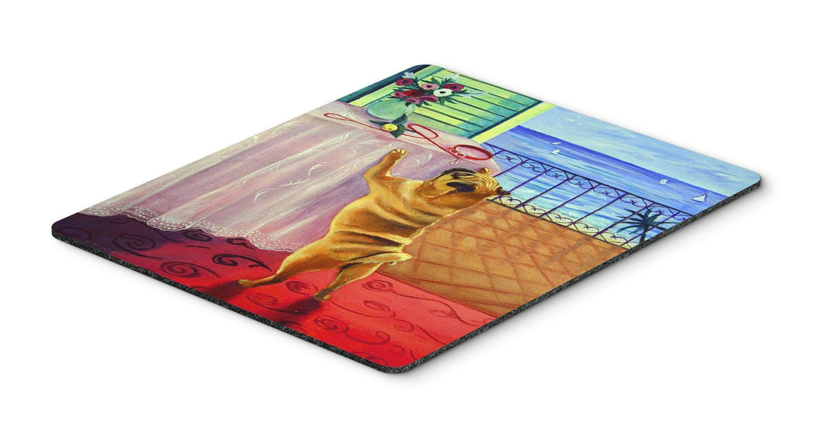 Helping Himself Pug Mouse Pad, Hot Pad or Trivet by Caroline&#39;s Treasures