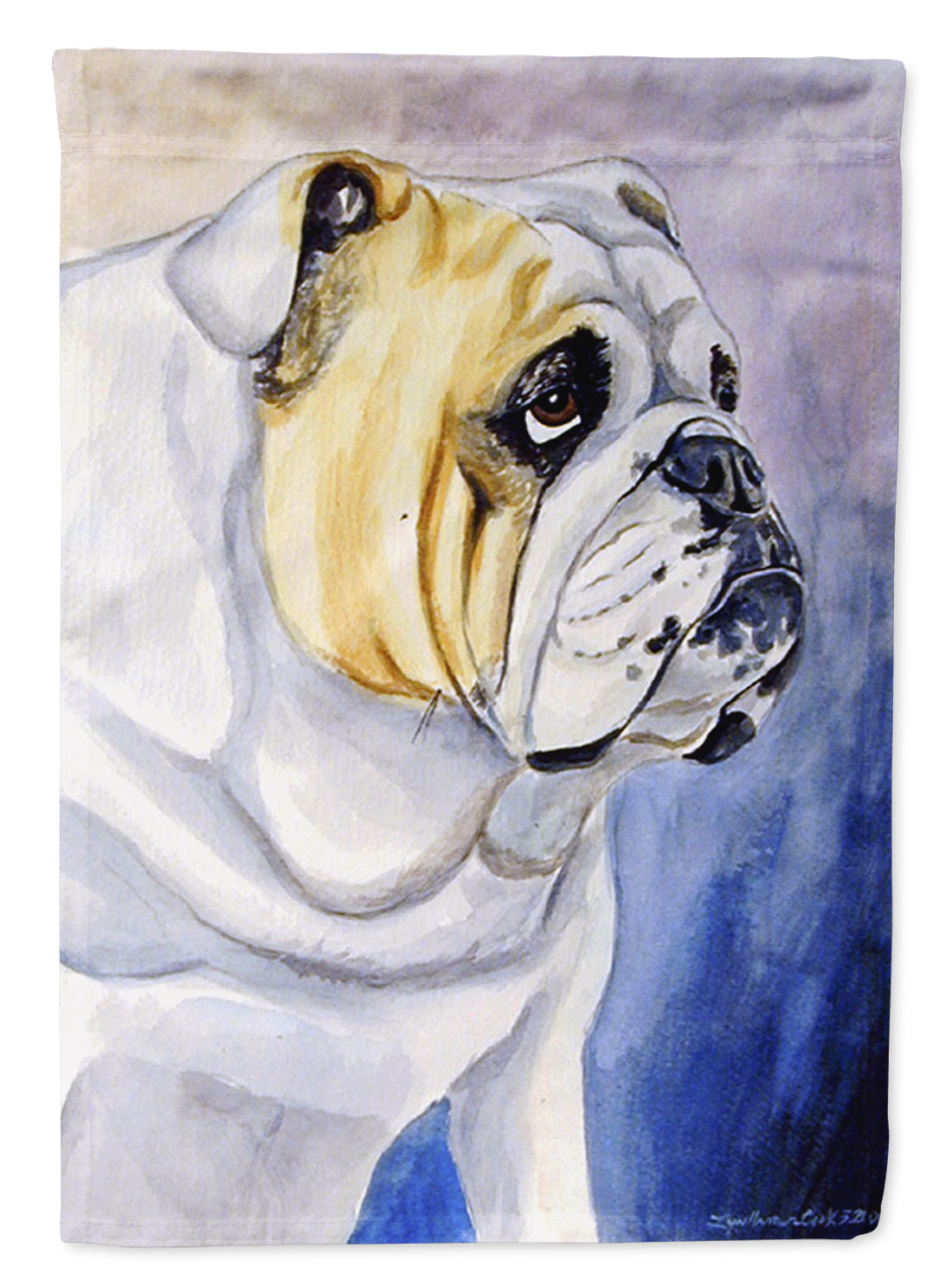 English Bulldog Flag Garden Size.