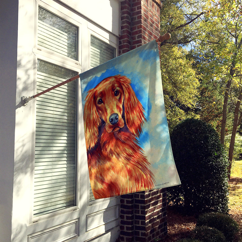 Irish Setter Flag Canvas House Size  the-store.com.