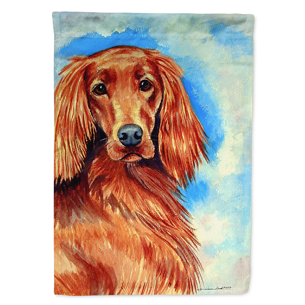 Irish Setter Flag Canvas House Size  the-store.com.