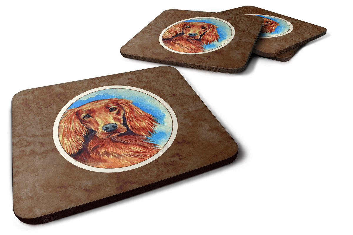 Irish Setter Foam Coaster Set of 4 7029FC - the-store.com