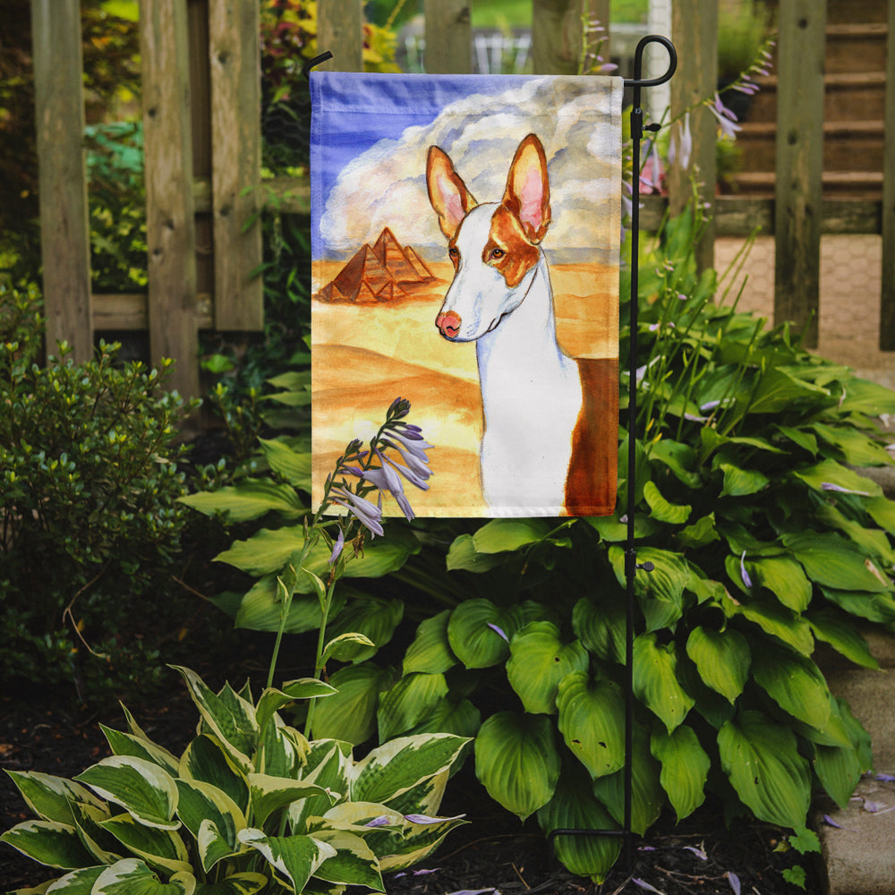 Ibizan Hound Flag Garden Size.