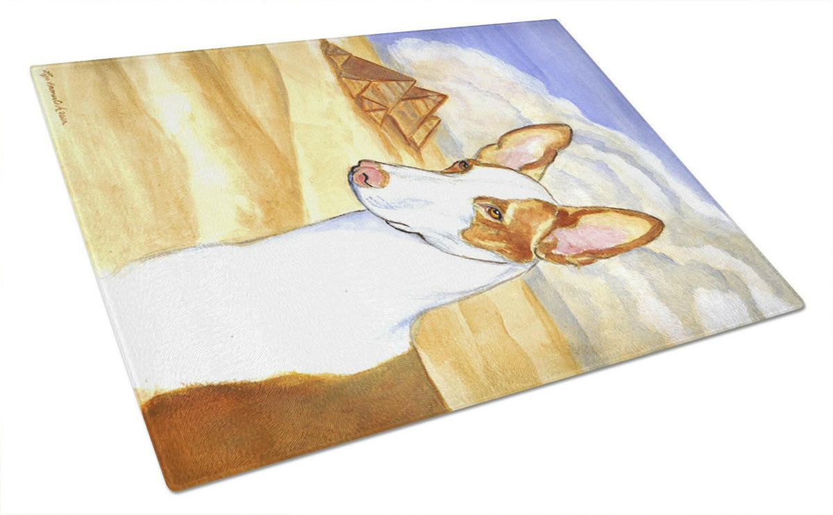 Ibizan Hound Glass Cutting Board Large by Caroline&#39;s Treasures