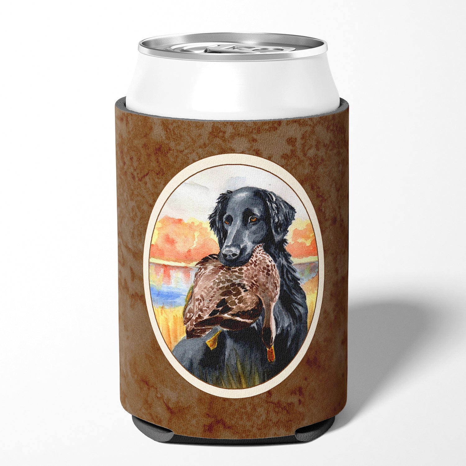 Flat Coated Retriever Can or Bottle Hugger 7032CC.