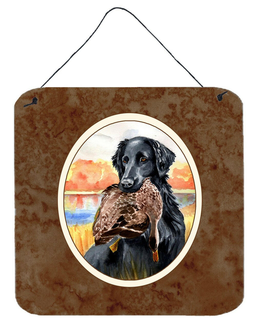 Flat Coated Retriever Wall or Door Hanging Prints 7032DS66 by Caroline&#39;s Treasures