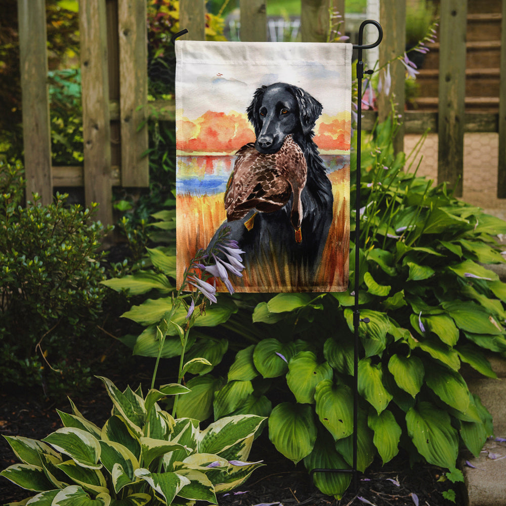 Flat Coated Retriever Flag Garden Size.