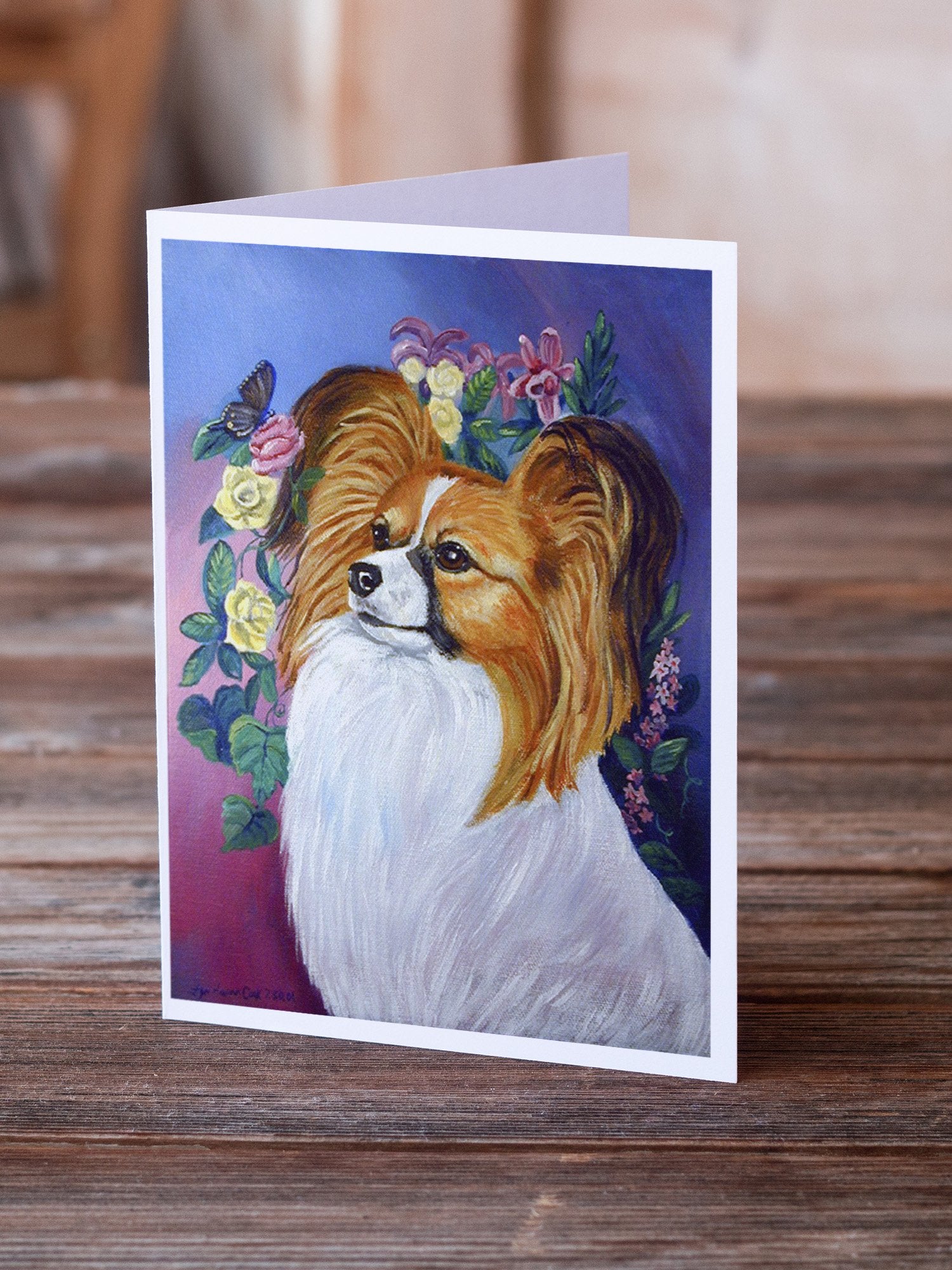 Buy this Papillon Greeting Cards and Envelopes Pack of 8