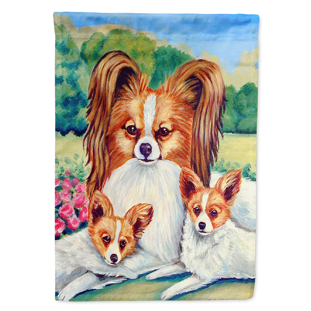 Papillon Momma&#39;s Love Flag Canvas House Size  the-store.com.