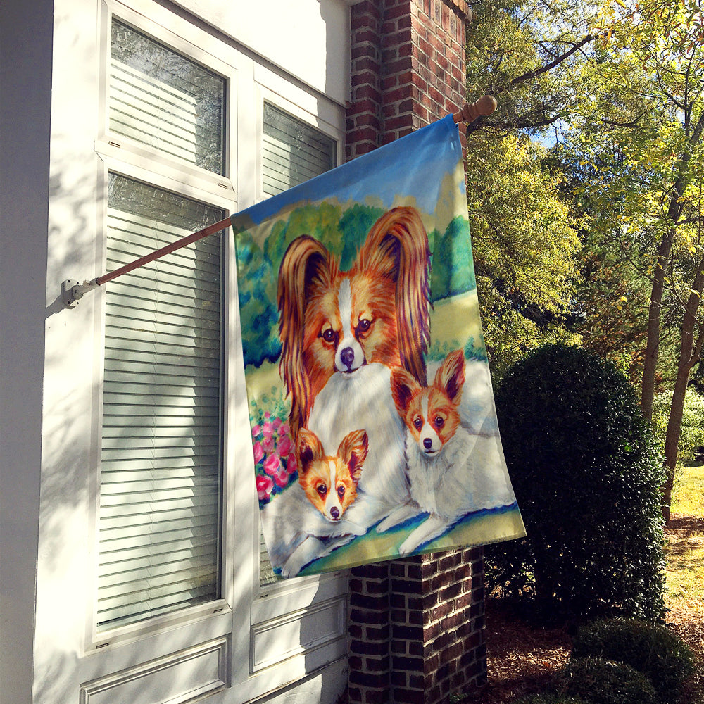 Papillon Momma's Love Flag Canvas House Size  the-store.com.