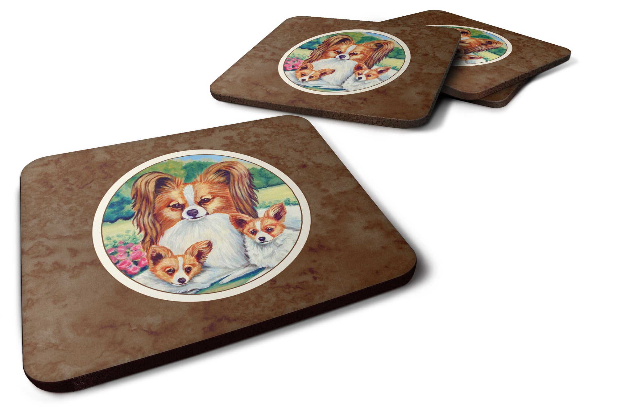 Papillon A Momma's Love Foam Coaster Set of 4 7042FC - the-store.com