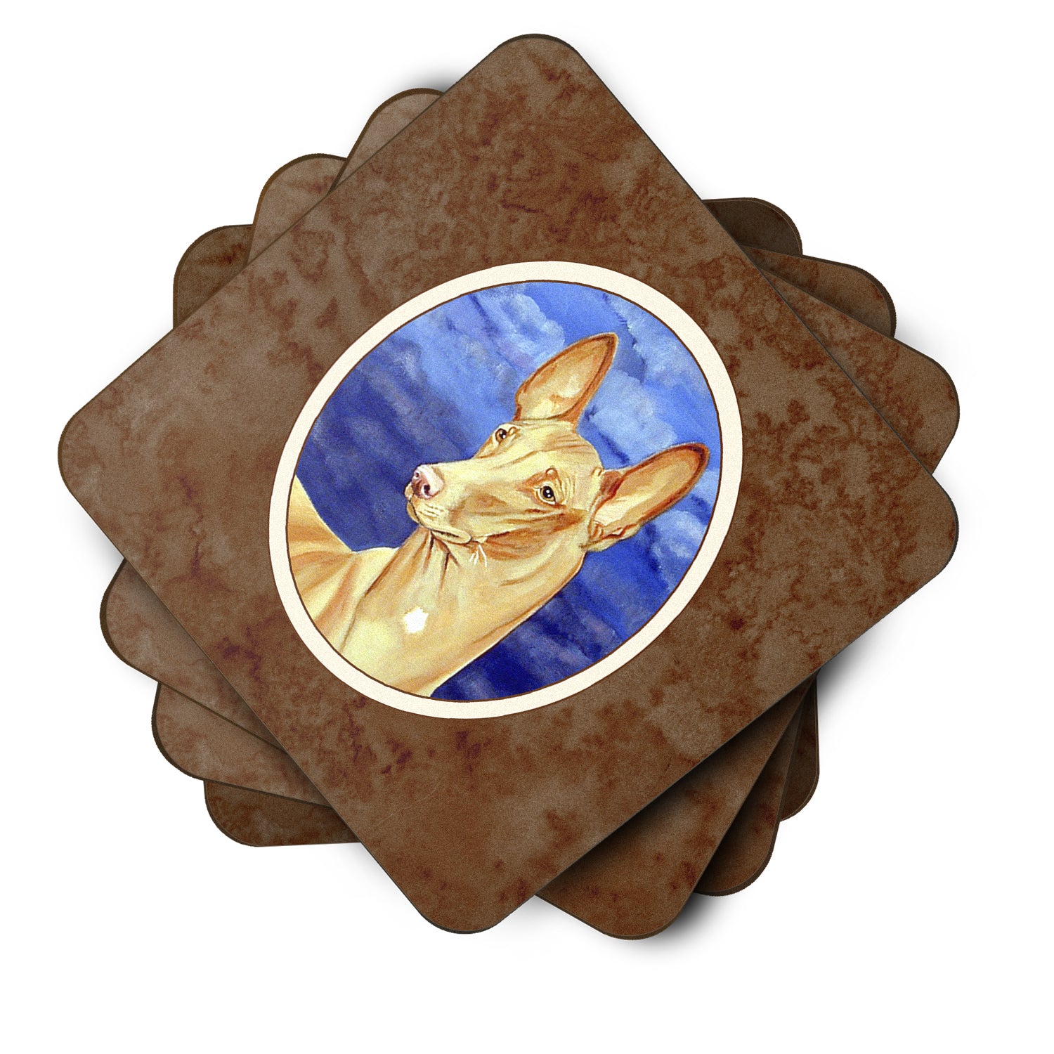 Pharaoh Hound Foam Coaster Set of 4 7044FC - the-store.com