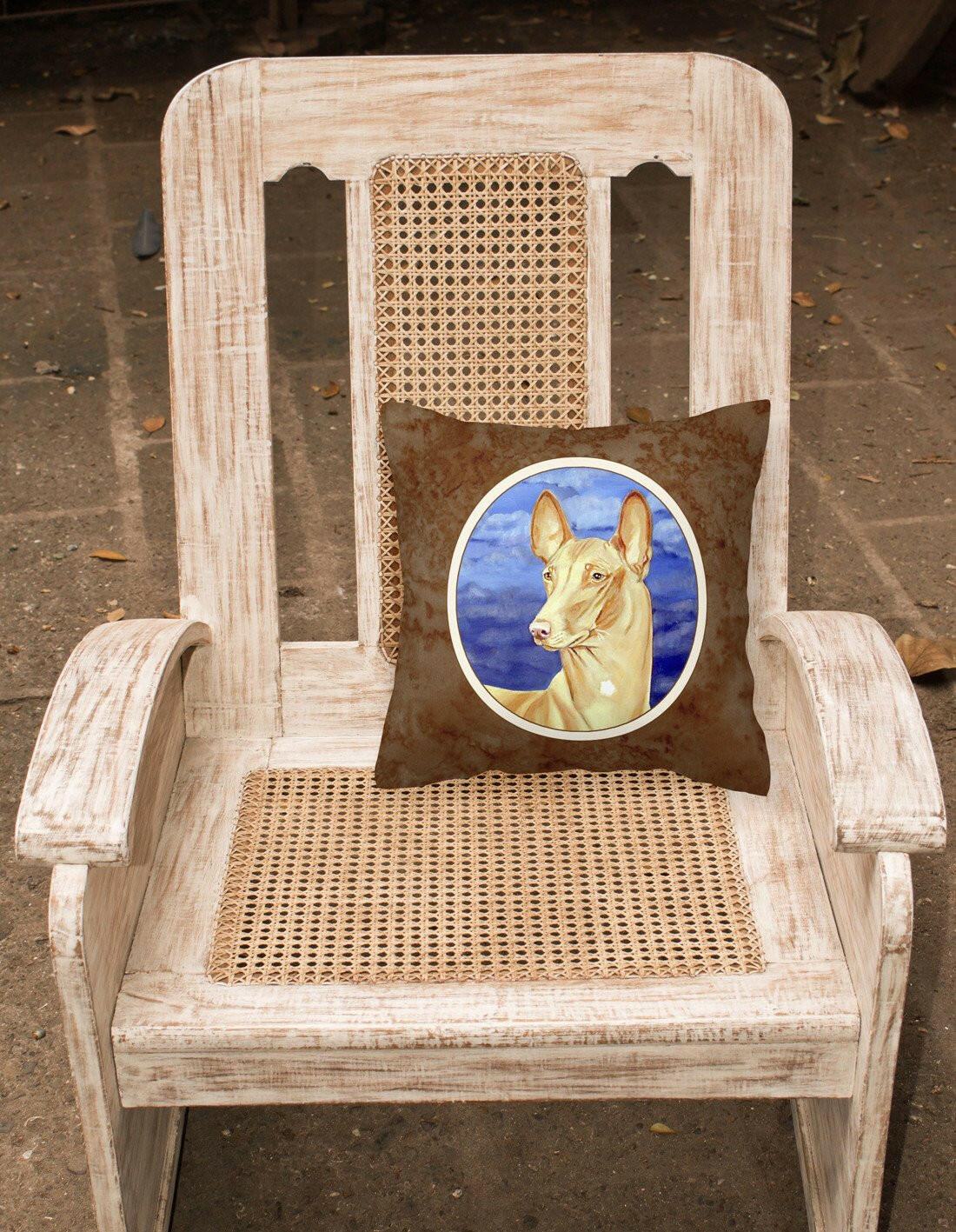 Pharaoh Hound Fabric Decorative Pillow 7044PW1414 - the-store.com