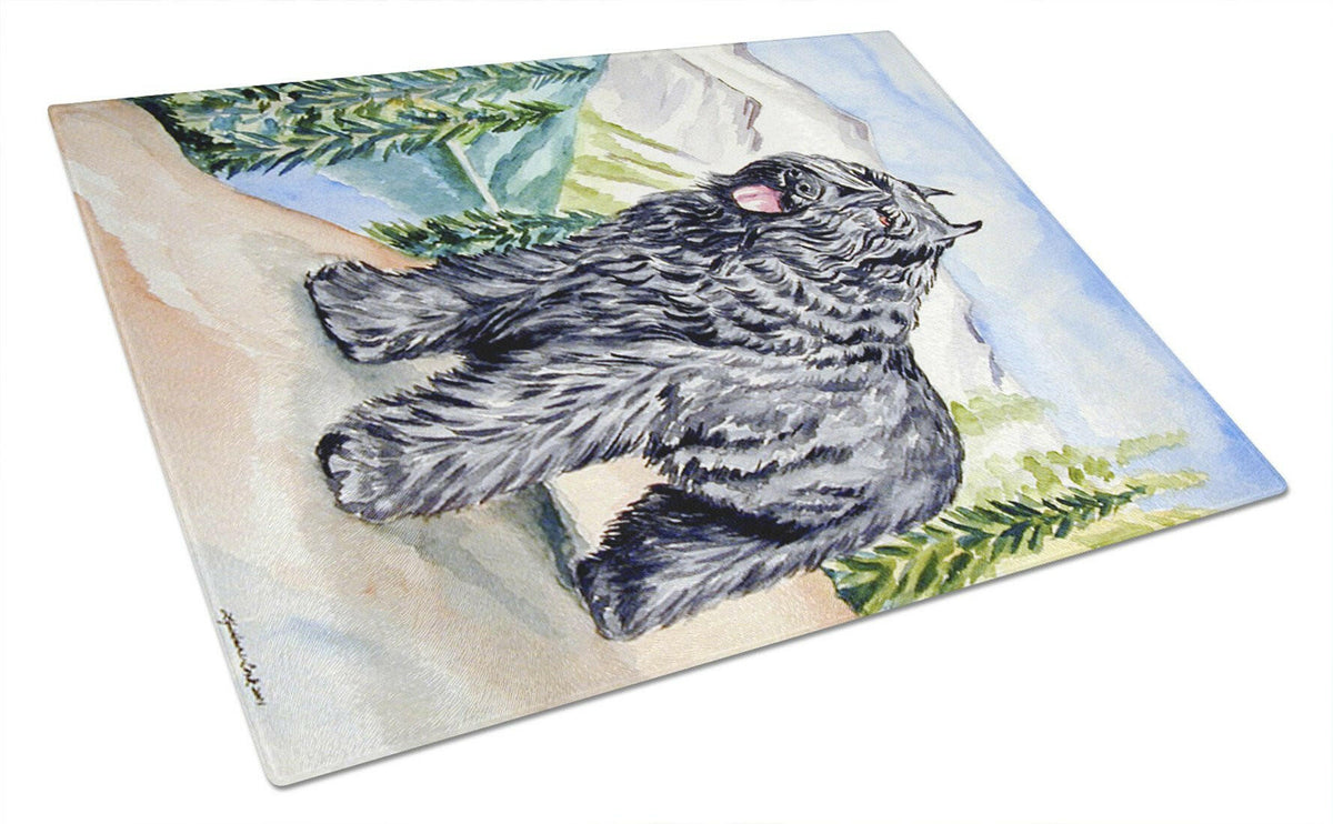 Bouvier des Flandres Glass Cutting Board Large by Caroline&#39;s Treasures