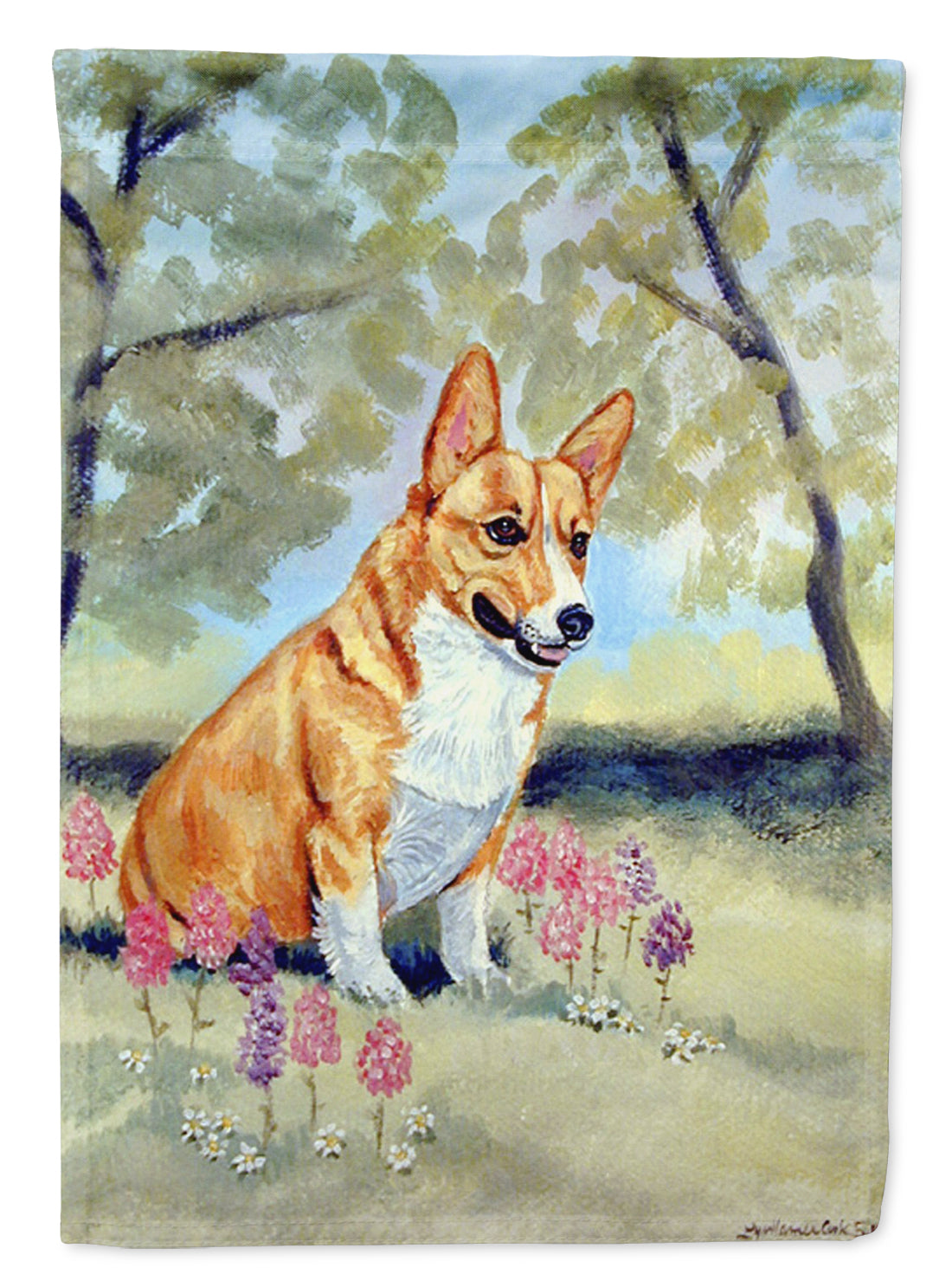 Corgi Flag Garden Size.