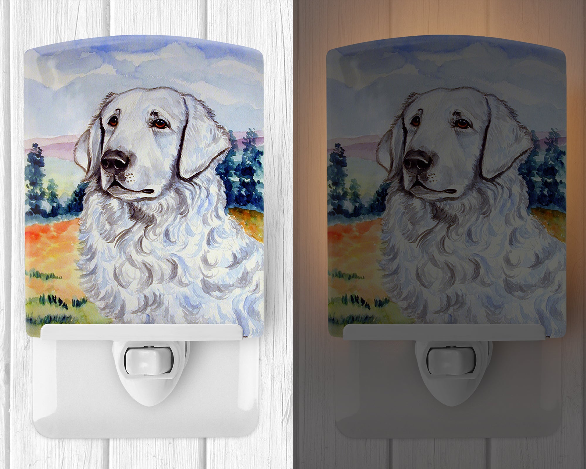 Kuvasz Ceramic Night Light 7058CNL - the-store.com