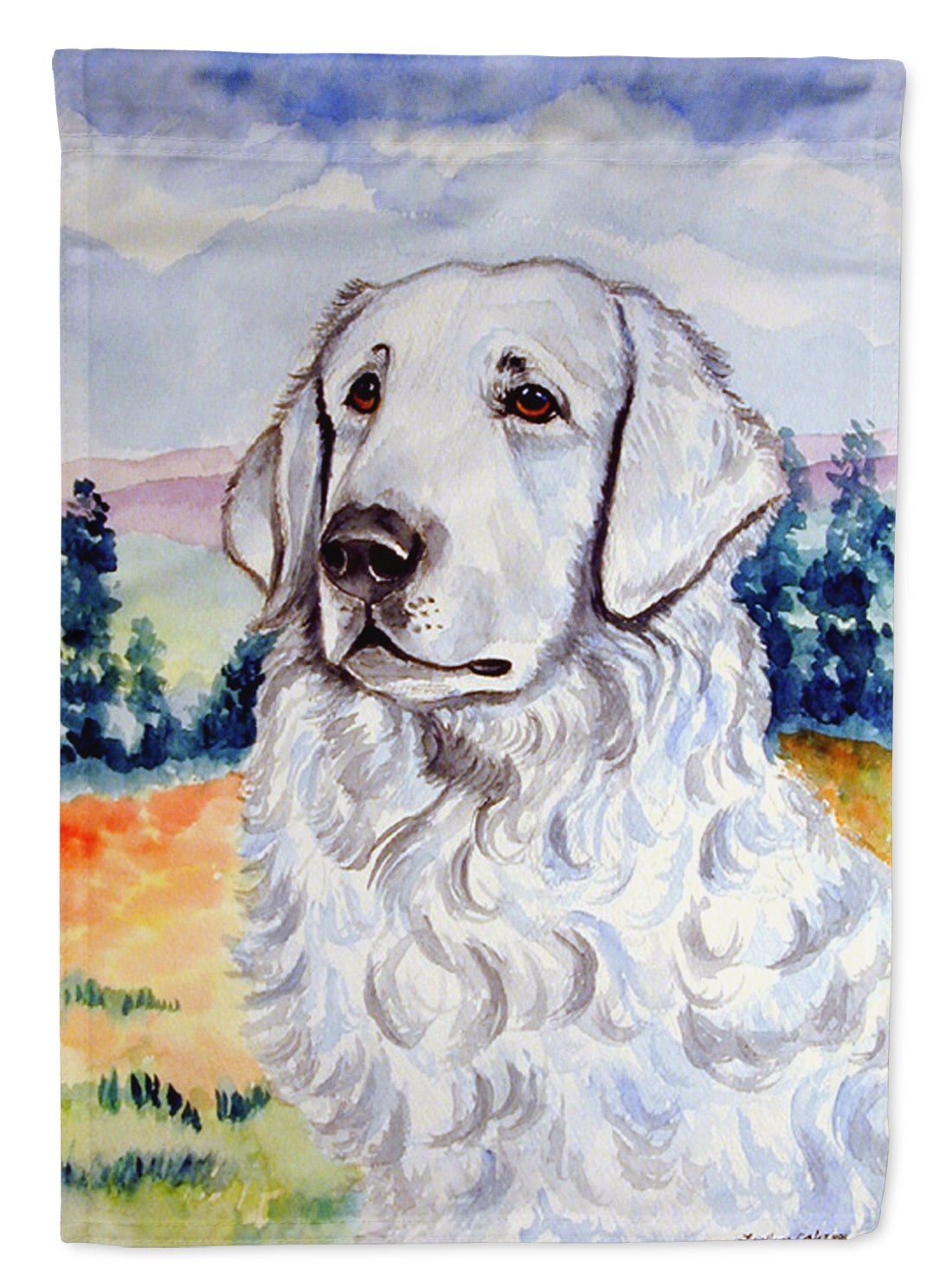 Kuvasz Flag Garden Size.