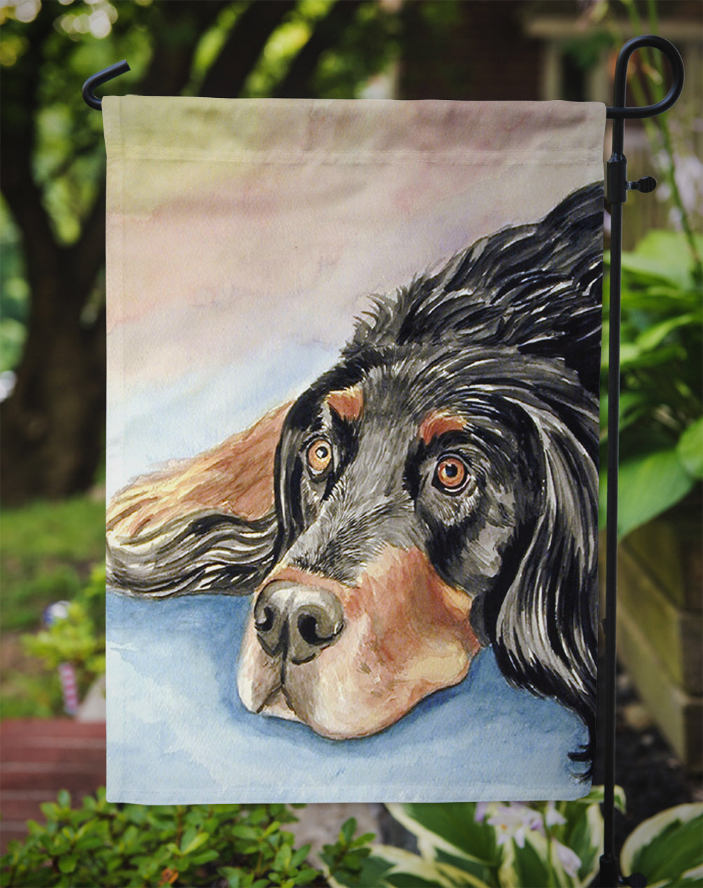 Gordon Setter Flag Garden Size.