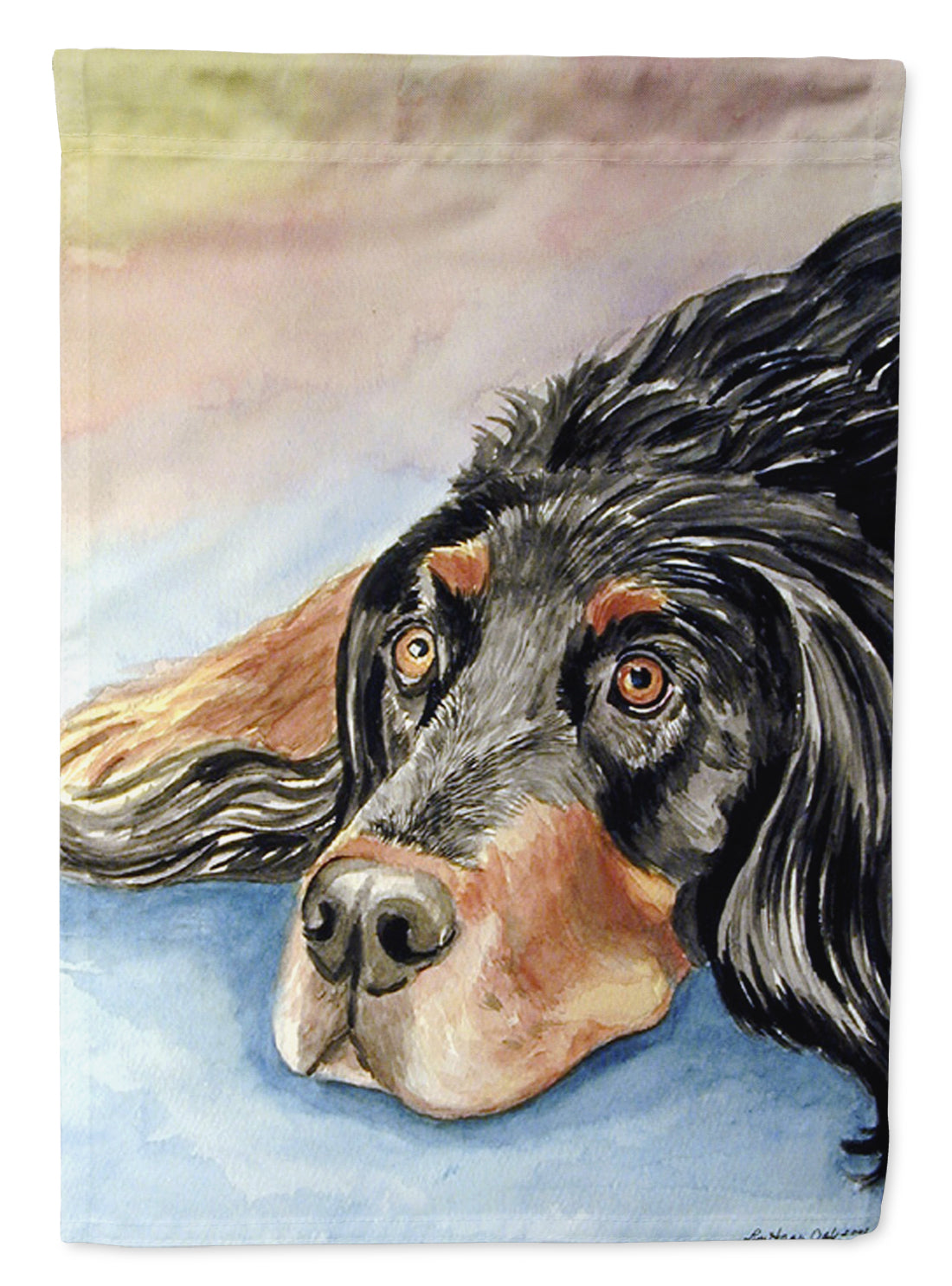 Gordon Setter Flag Garden Size.