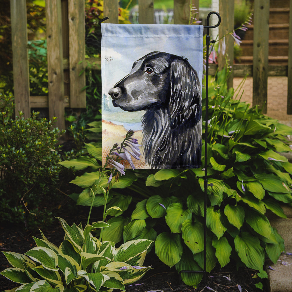 Flat Coated Retriever Flag Garden Size.