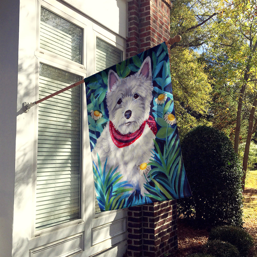 Westie Flag Canvas House Size  the-store.com.