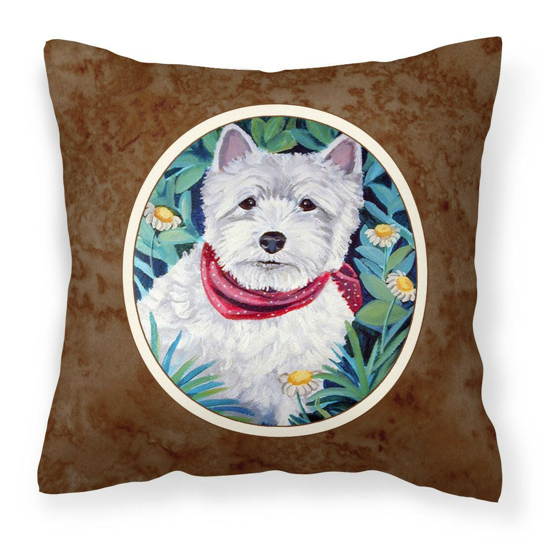 Westie Fabric Decorative Pillow 7066PW1414 - the-store.com