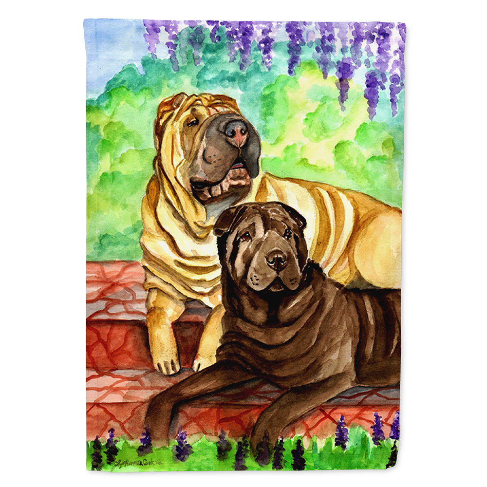 Shar Pei Patio Peis Flag Canvas House Size  the-store.com.