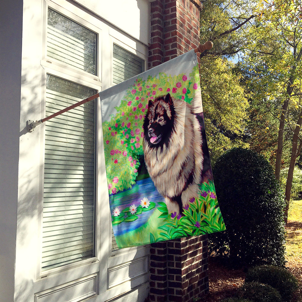 Keeshond Flag Canvas House Size  the-store.com.