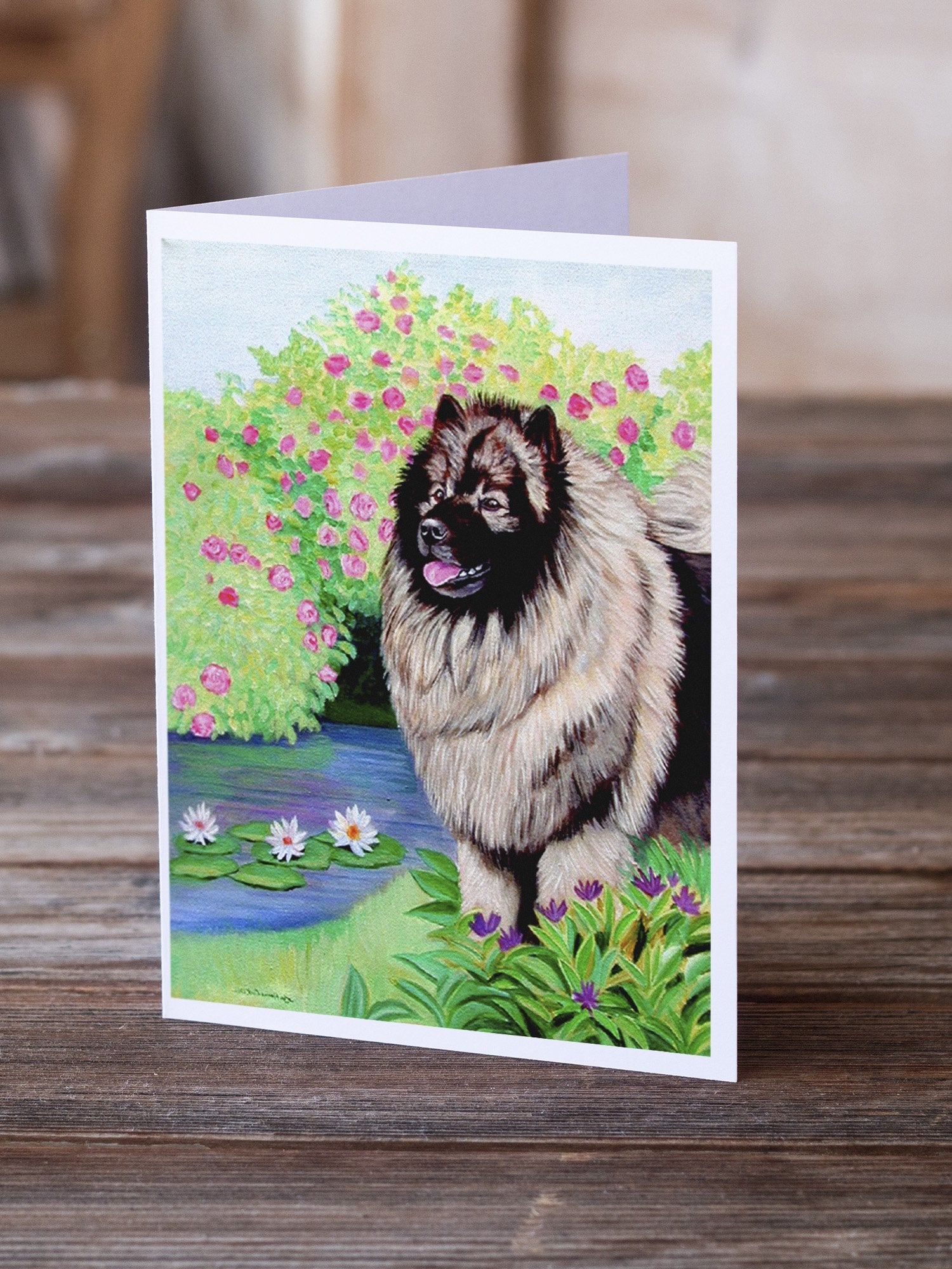 Buy this Keeshond  Greeting Cards and Envelopes Pack of 8