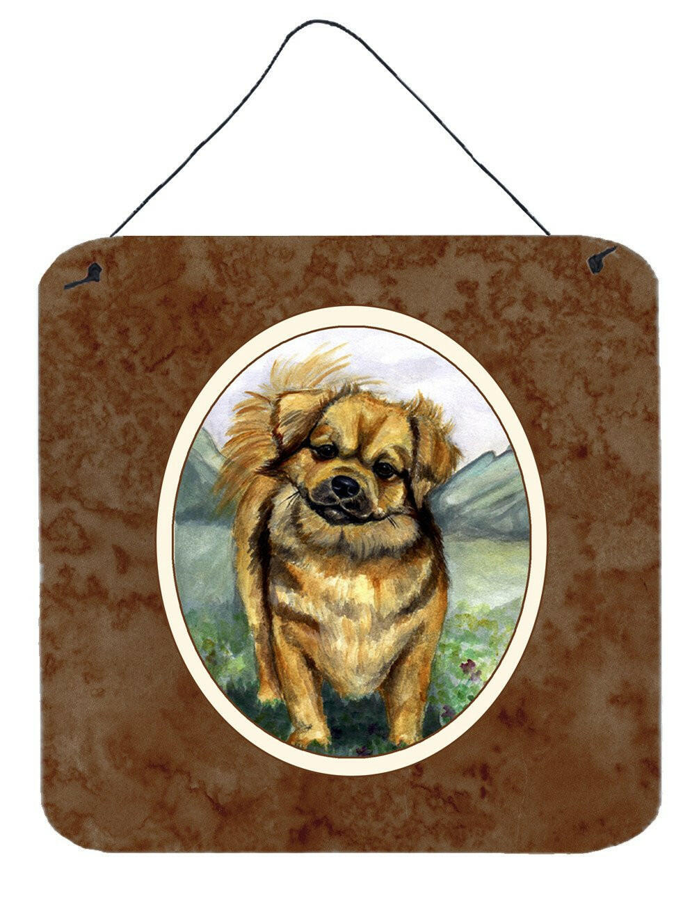 Tibetan Spaniel Wall or Door Hanging Prints 7075DS66 by Caroline&#39;s Treasures