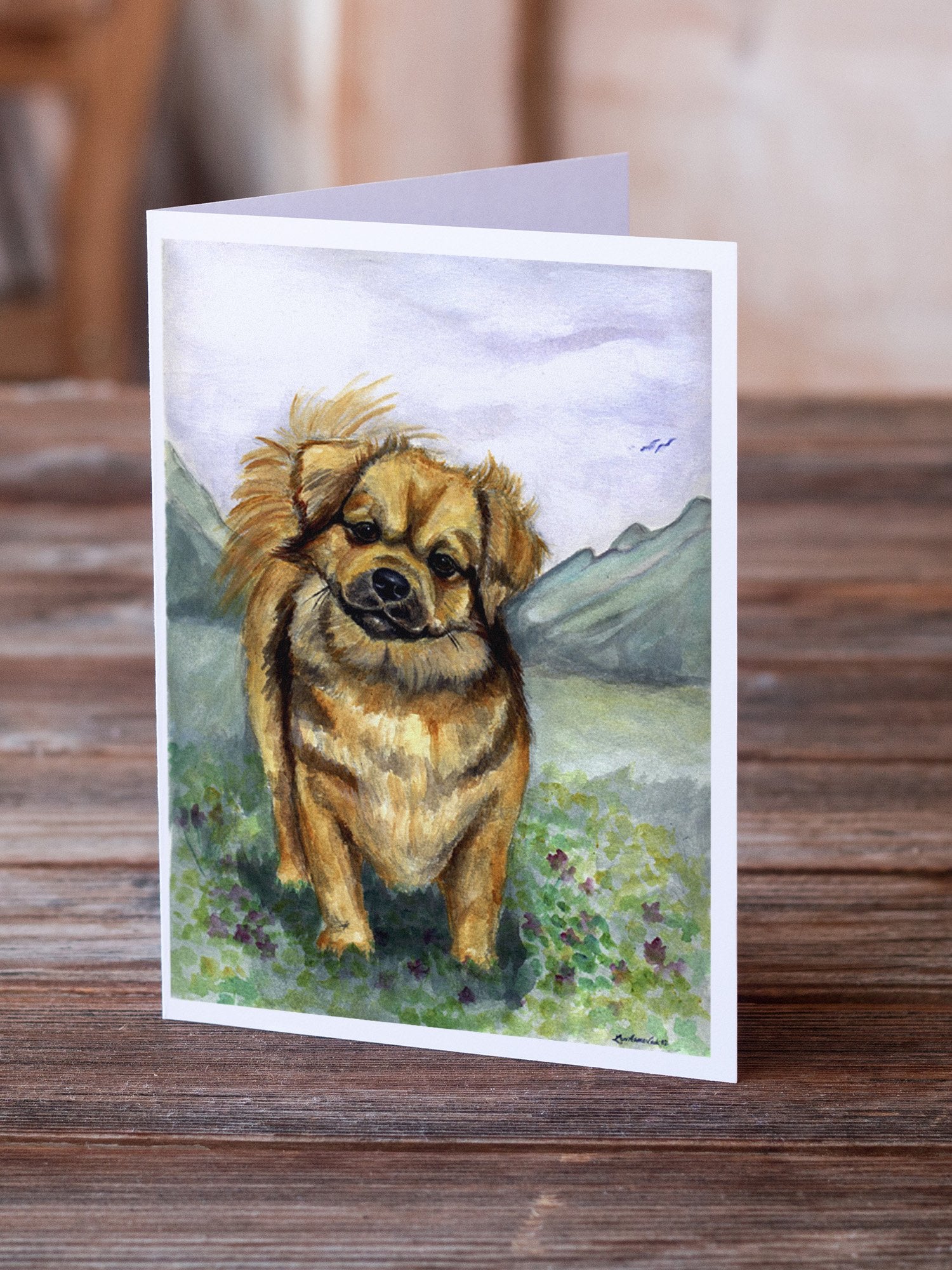 Tibetan Spaniel  Greeting Cards and Envelopes Pack of 8 - the-store.com