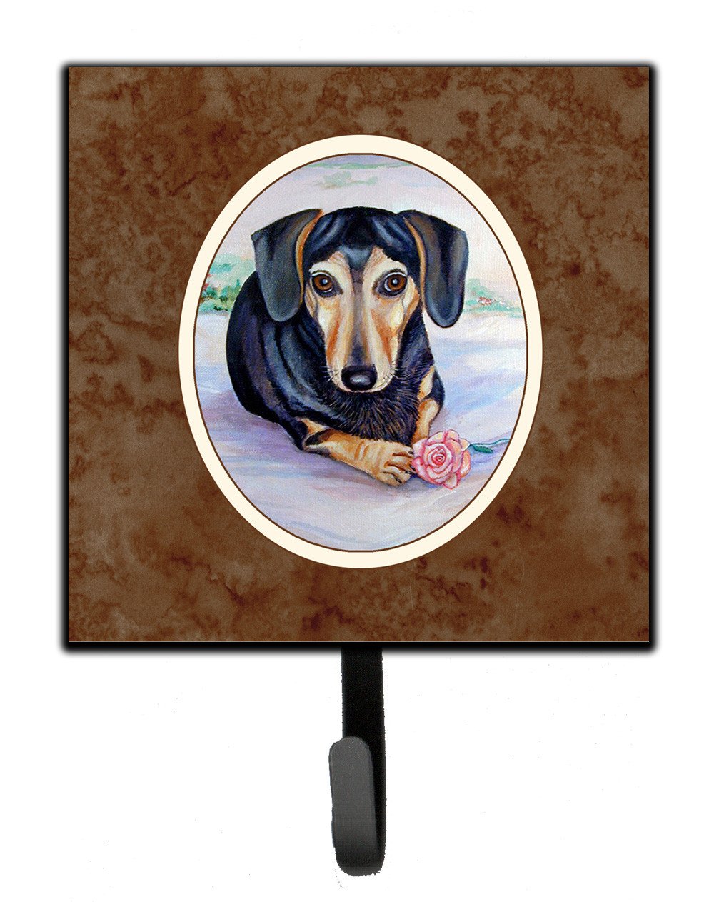 Black and Cream Dachshund Leash or Key Holder 7076SH4 by Caroline's Treasures