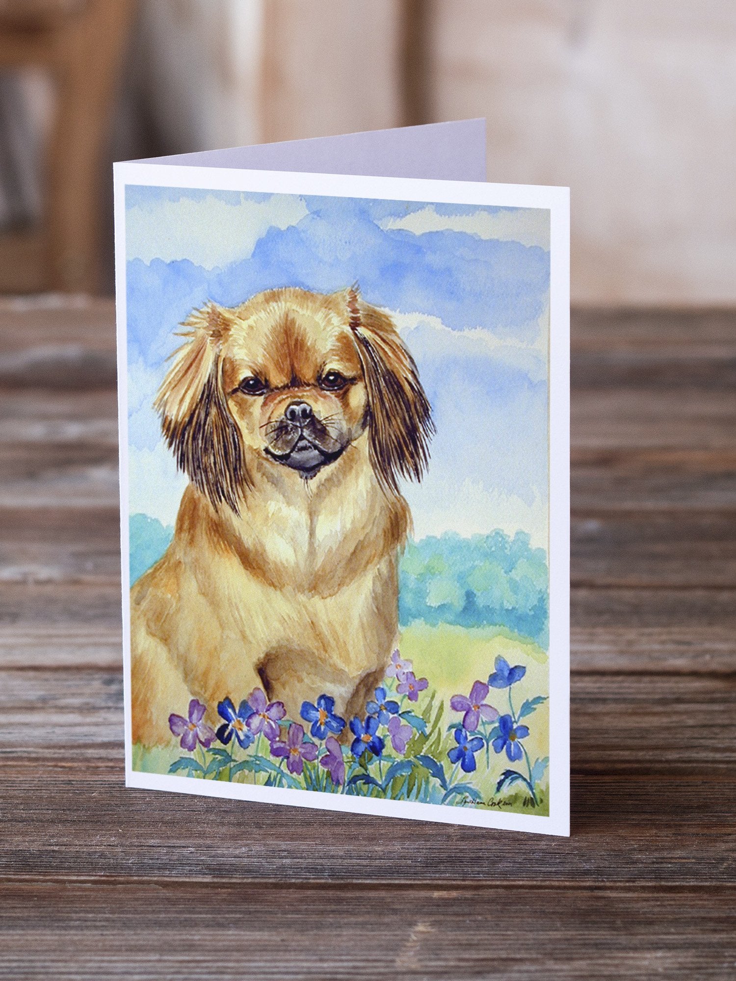 Buy this Tibetan Spaniel  Greeting Cards and Envelopes Pack of 8