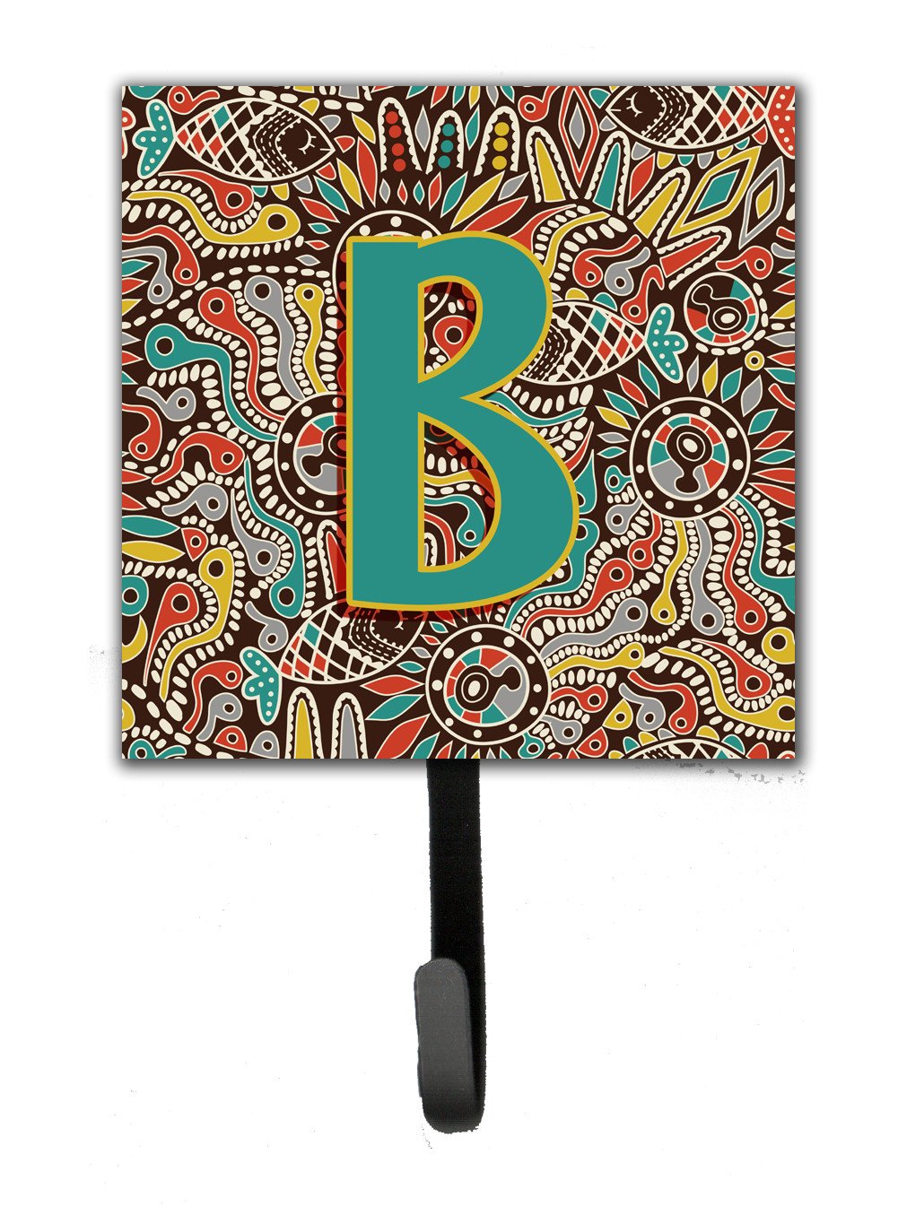 Letter B Retro Tribal Alphabet Initial Leash or Key Holder CJ2013-BSH4 by Caroline's Treasures