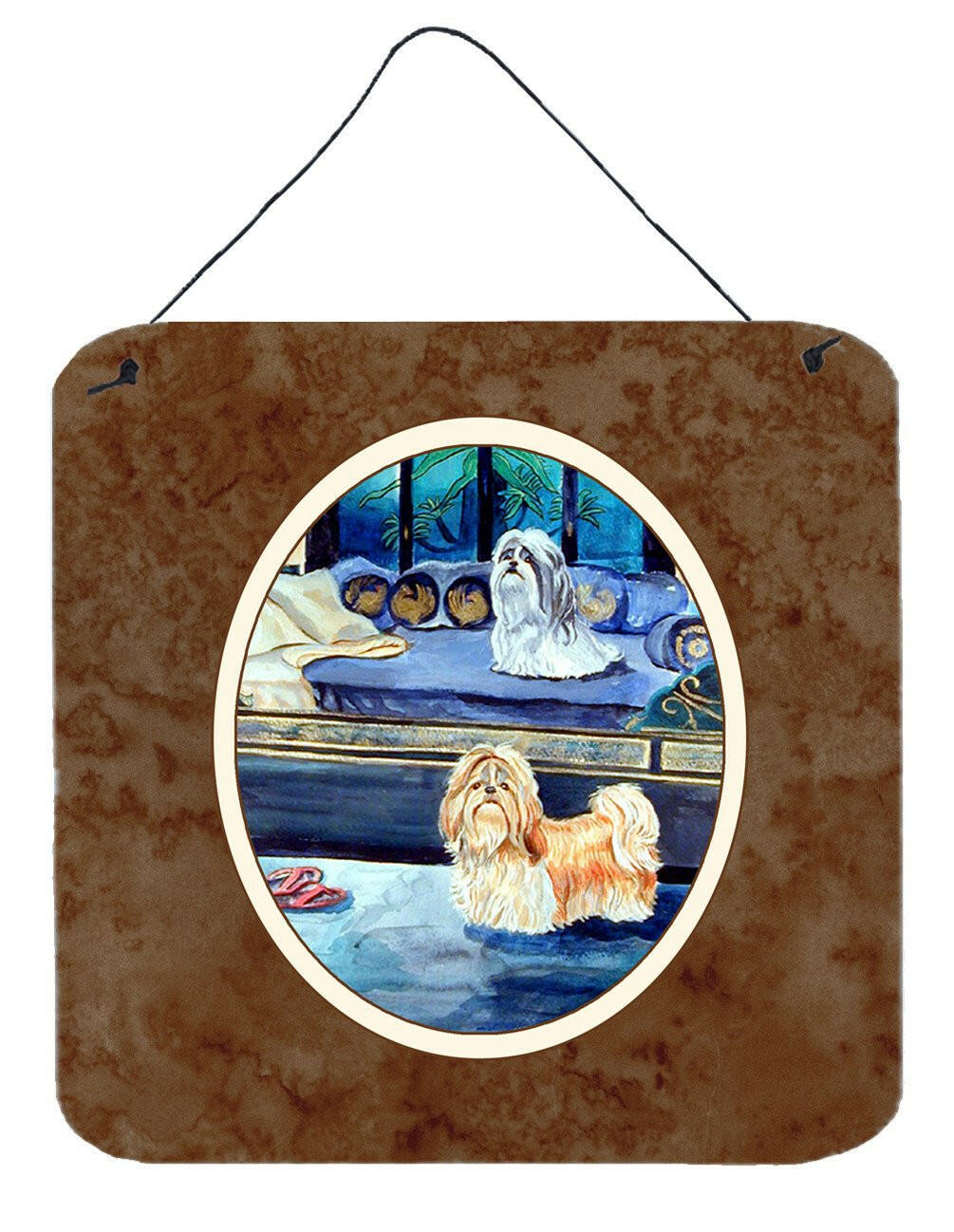 Shih Tzu Double Trouble Wall or Door Hanging Prints 7082DS66 by Caroline&#39;s Treasures