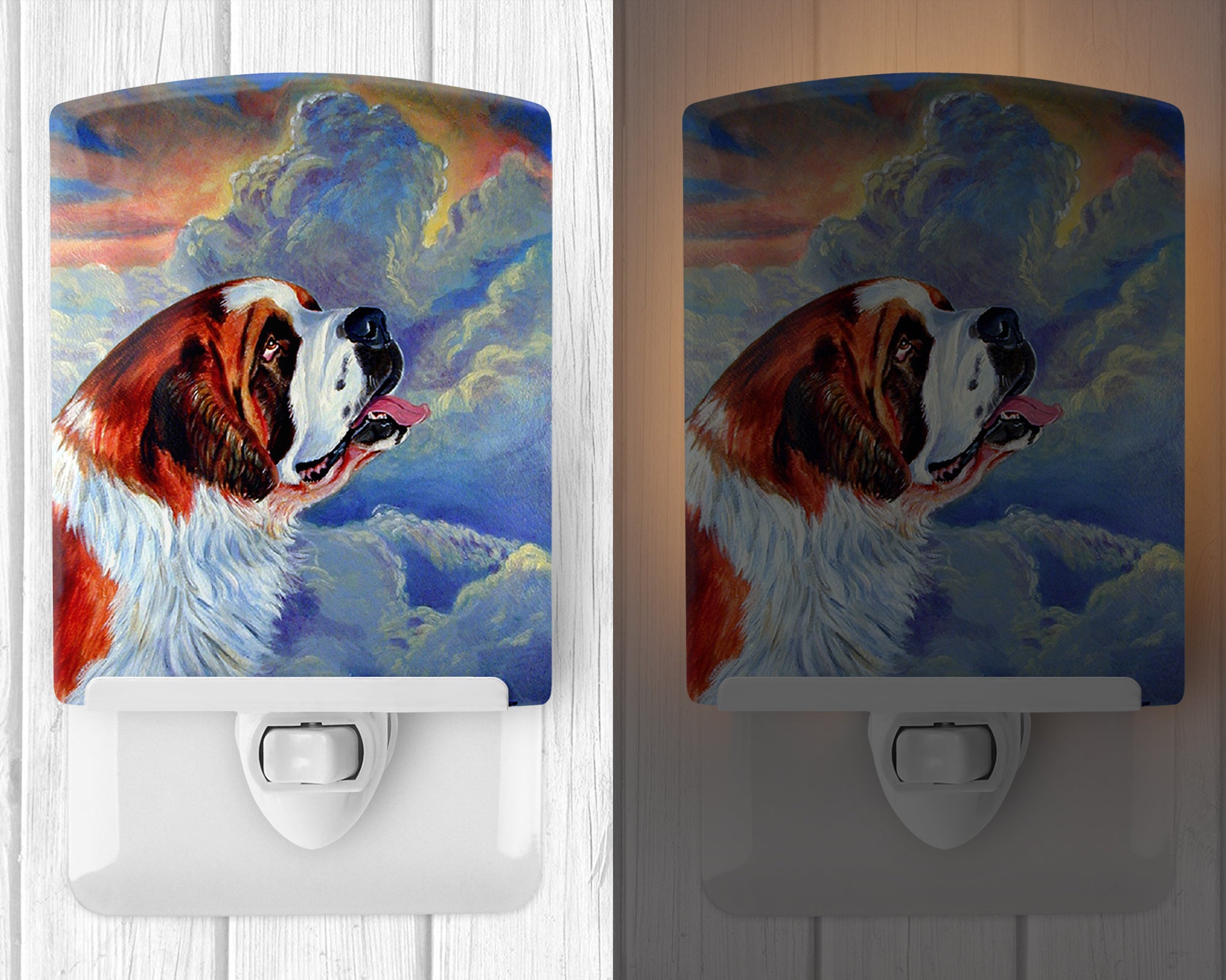 Saint Bernard Loyalty Ceramic Night Light 7085CNL - the-store.com