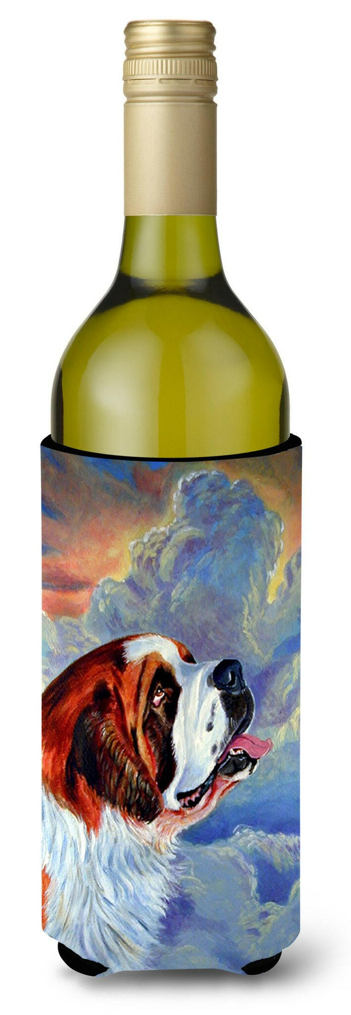 Saint Bernard Loyalty Wine Bottle Beverage Insulator Beverage Insulator Hugger by Caroline's Treasures