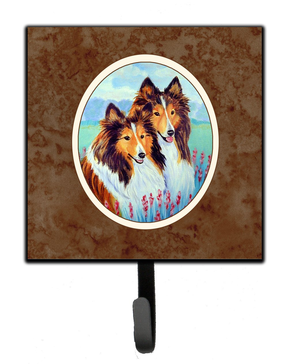 Sable Shelties Double Trouble Leash or Key Holder 7086SH4 by Caroline&#39;s Treasures