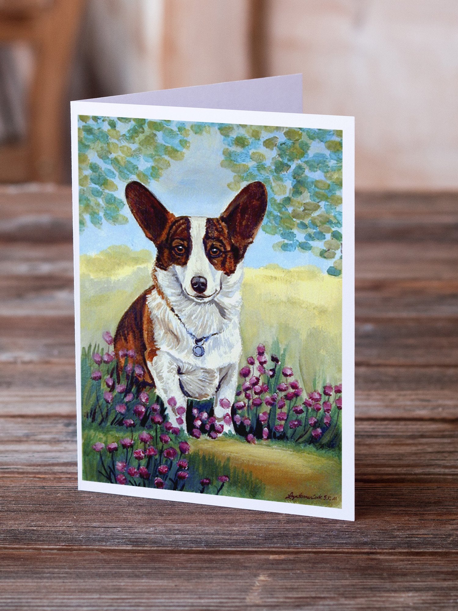 Buy this Cardigan Corgi  Greeting Cards and Envelopes Pack of 8