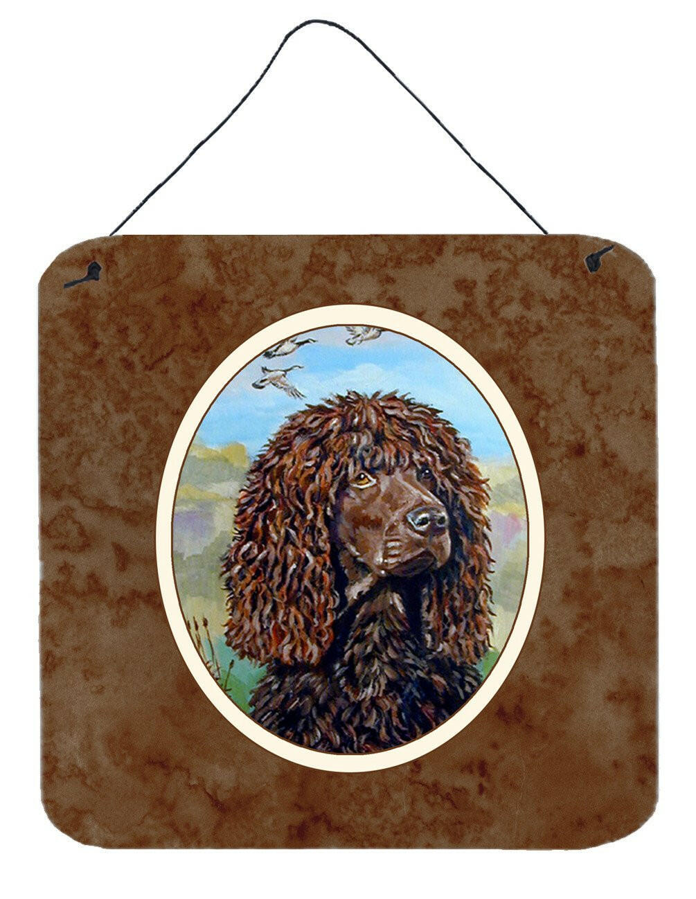 Irish Water Spaniel Wall or Door Hanging Prints 7089DS66 by Caroline's Treasures