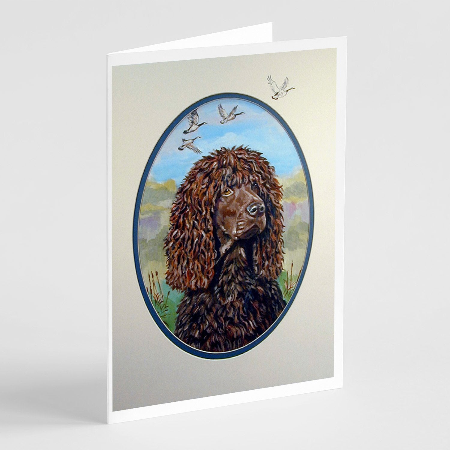 Buy this Irish Water Spaniel  Greeting Cards and Envelopes Pack of 8