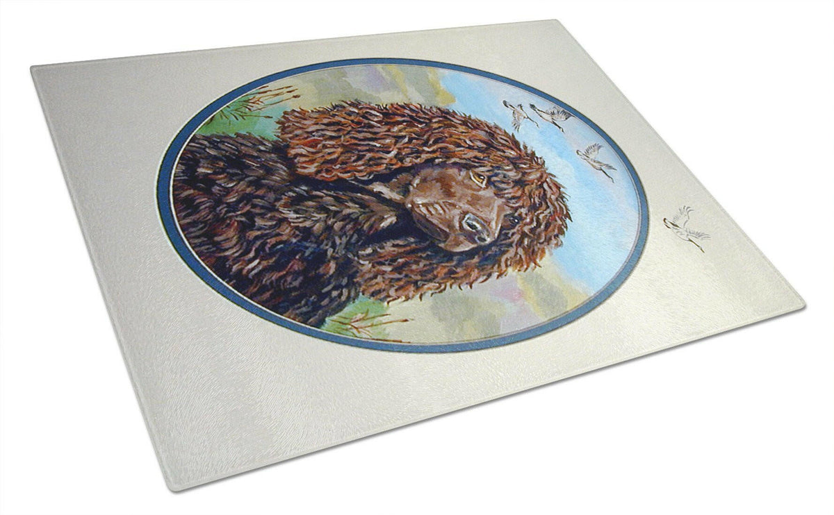 Irish Water Spaniel Glass Cutting Board Large by Caroline&#39;s Treasures