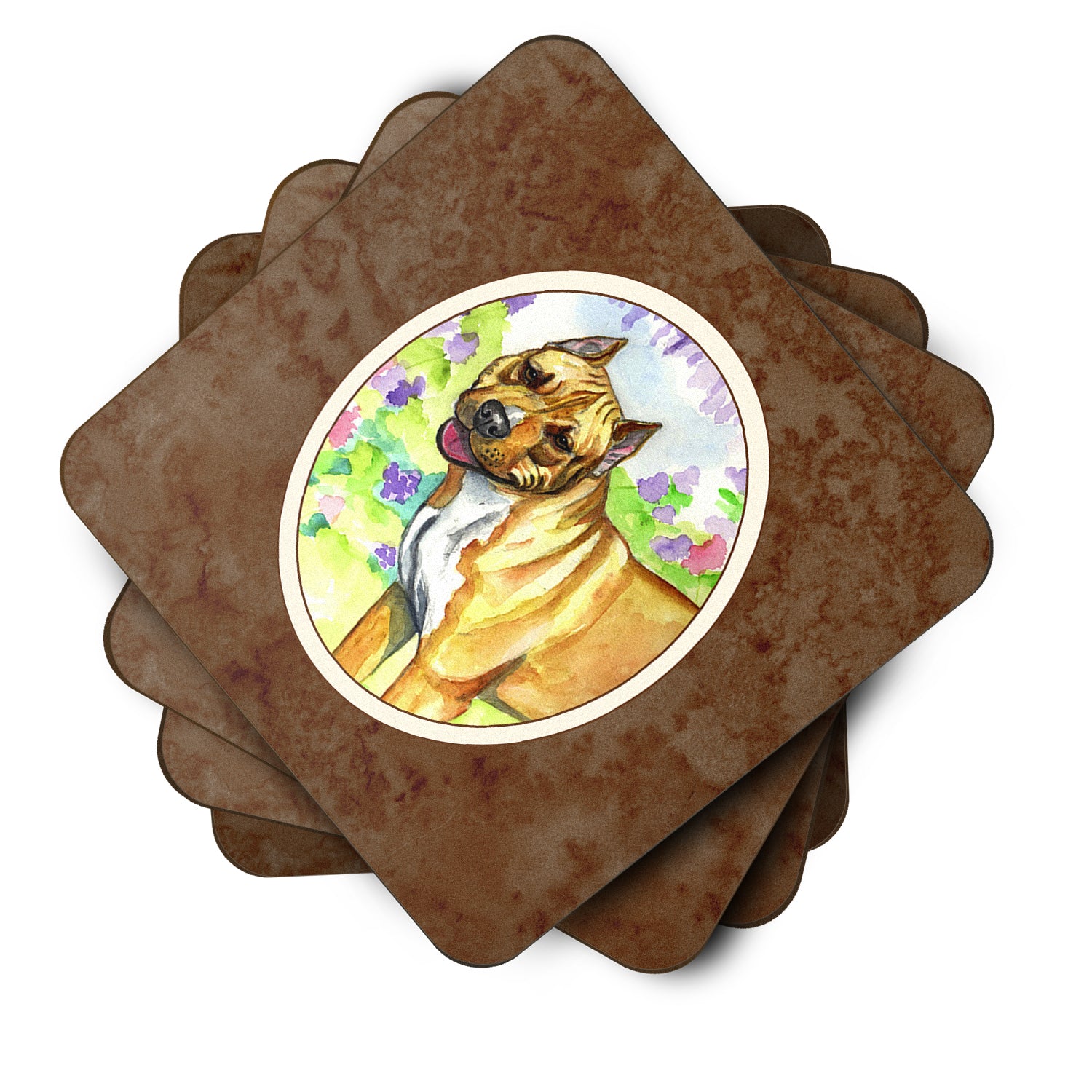 Pit Bull Foam Coaster Set of 4 7093FC - the-store.com