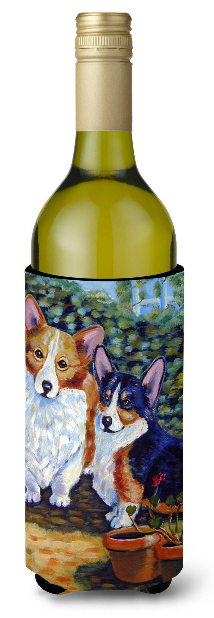 Cardigan and Pembroke Corgi Wine Bottle Beverage Insulator Beverage Insulator Hugger by Caroline's Treasures