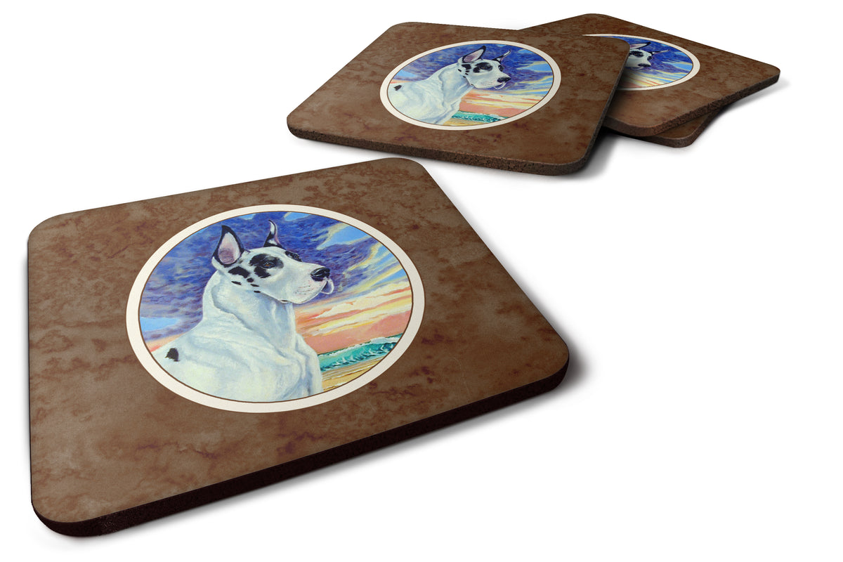 Harelquin Great Dane Foam Coaster Set of 4 7098FC - the-store.com