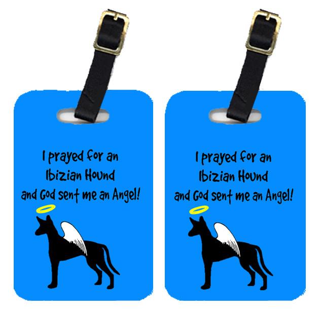 Pair of 2 Ibizan Hound Luggage Tags by Caroline&#39;s Treasures