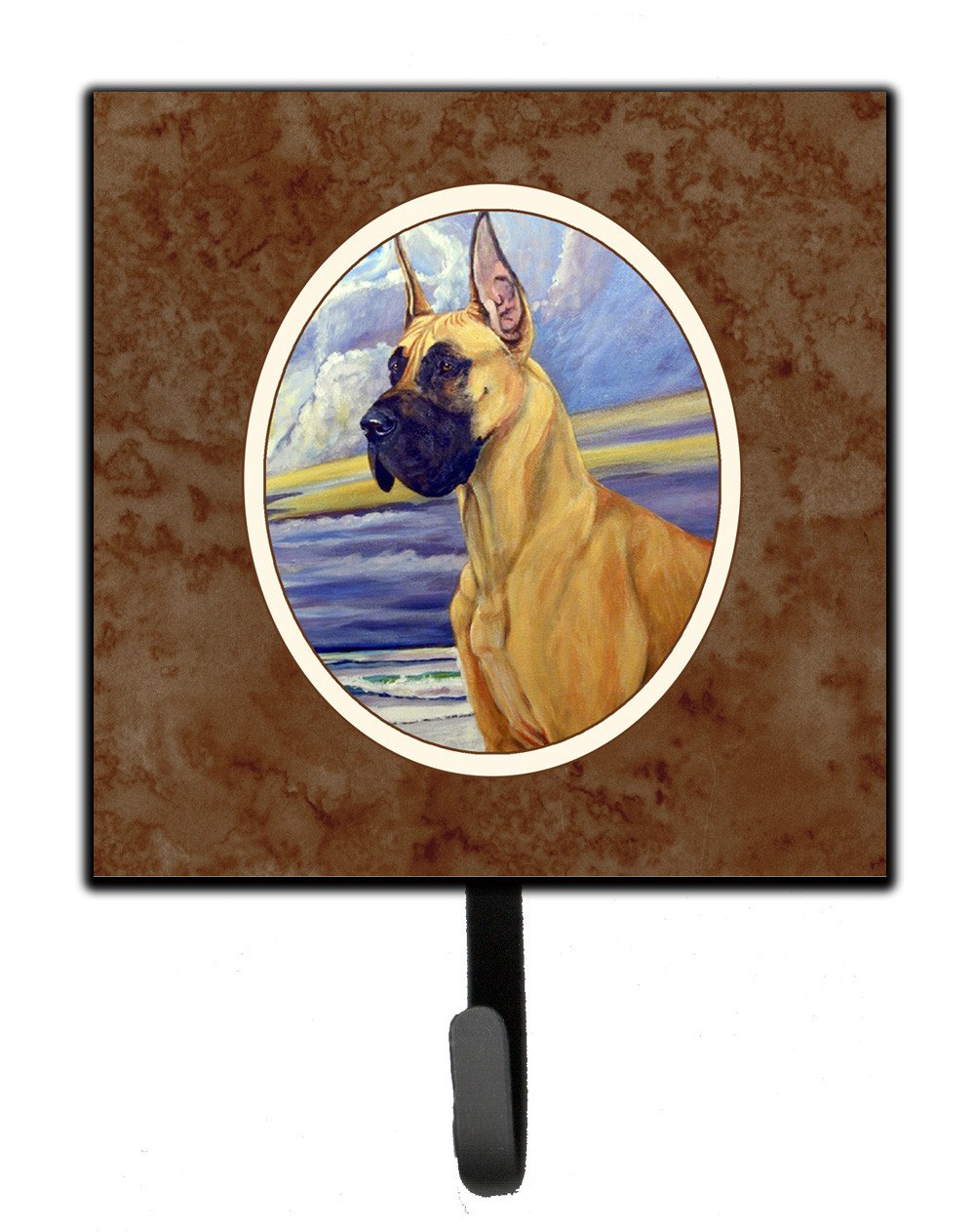 Fawn Great Dane at the beach Leash or Key Holder 7101SH4 by Caroline's Treasures