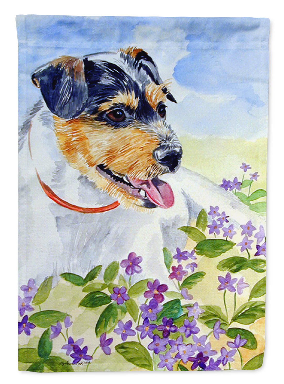 Jack Russell Terrier Flag Garden Size.