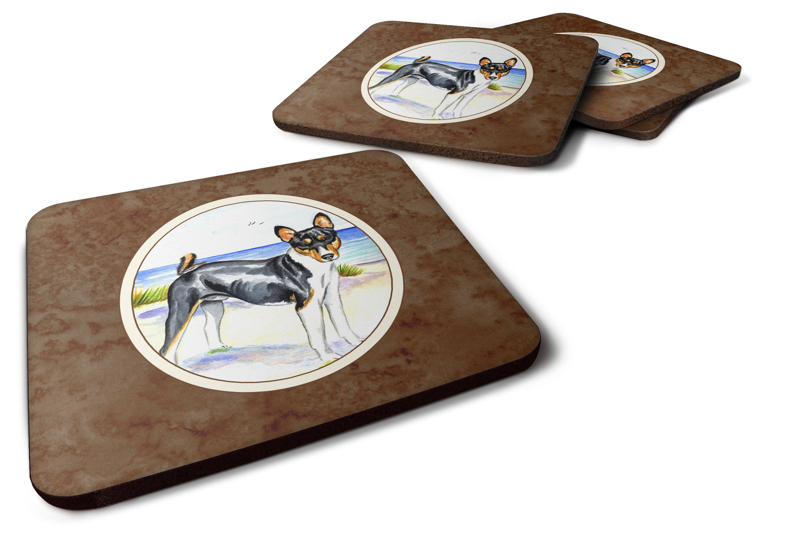 Basenji Foam Coaster Set of 4 7109FC - the-store.com