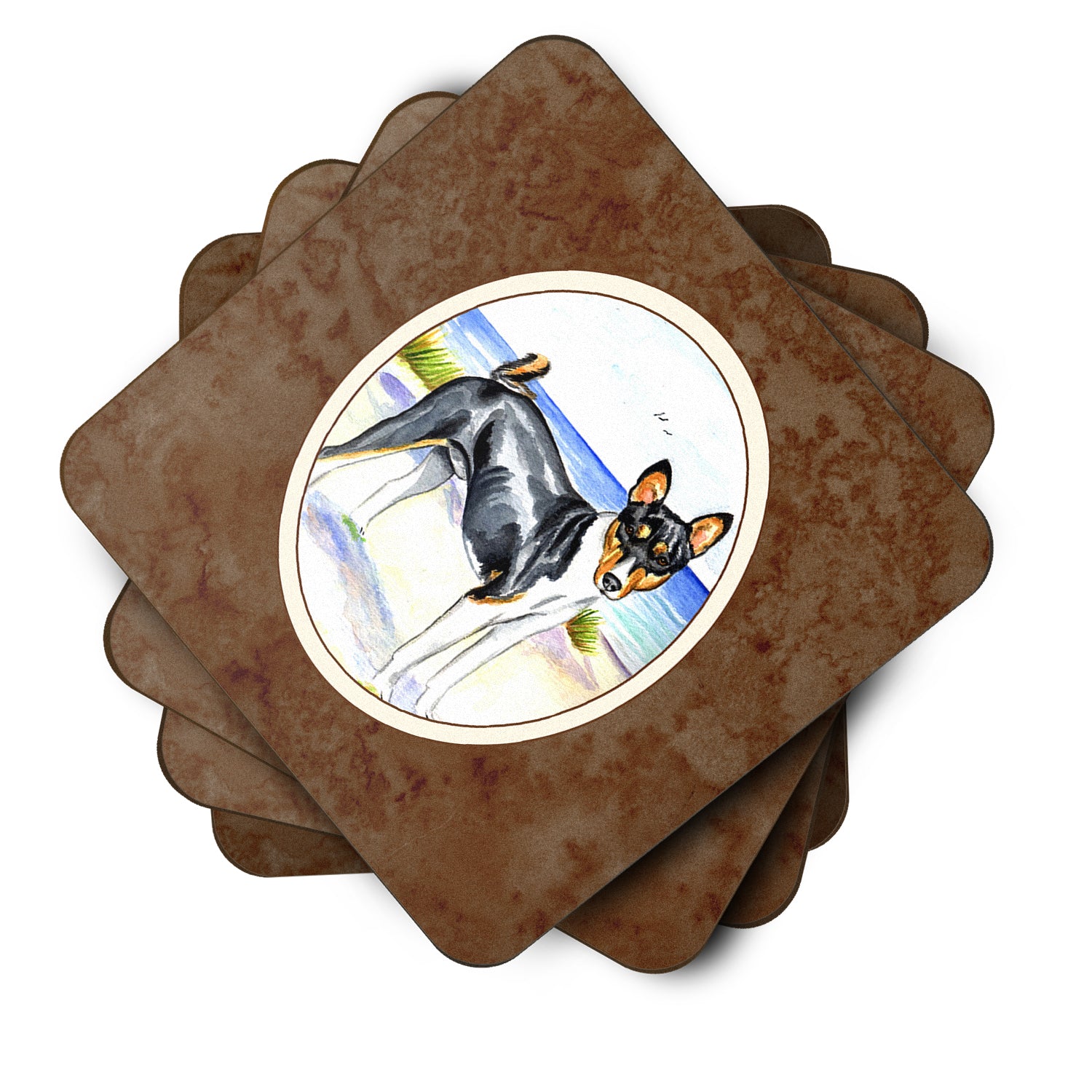 Basenji Foam Coaster Set of 4 7109FC - the-store.com